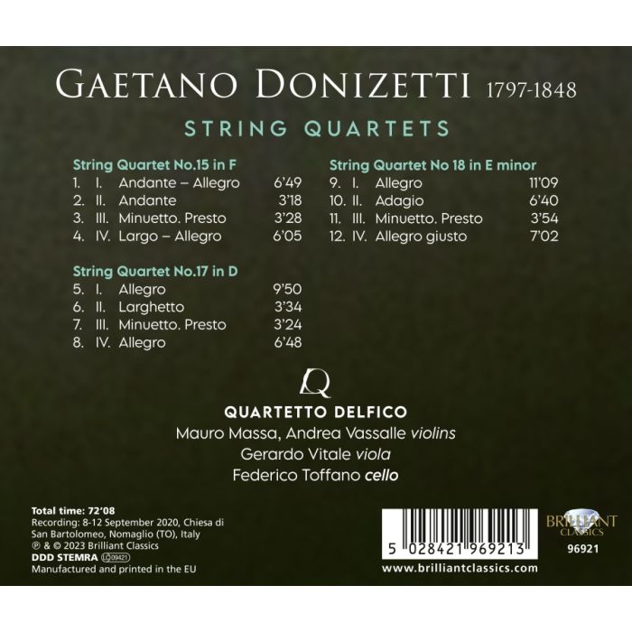 Donizetti: String Quartets - slide-1