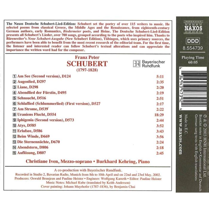 SCHUBERT: Mayrhofer-Lieder vol. 2 - slide-1