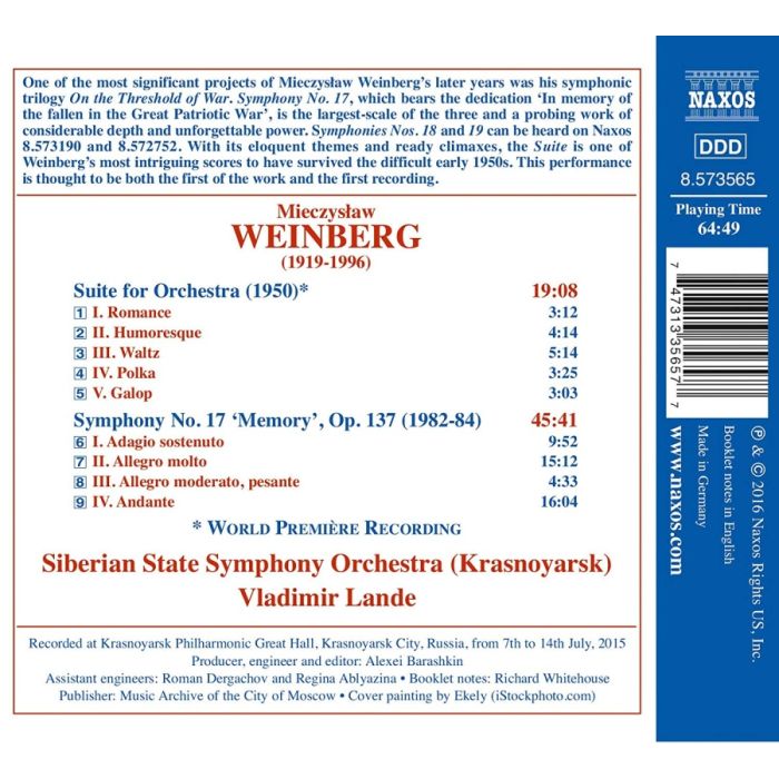 WEINBERG: Symphony No. 17 ‘Memory’ Suite for Orchestra - slide-1