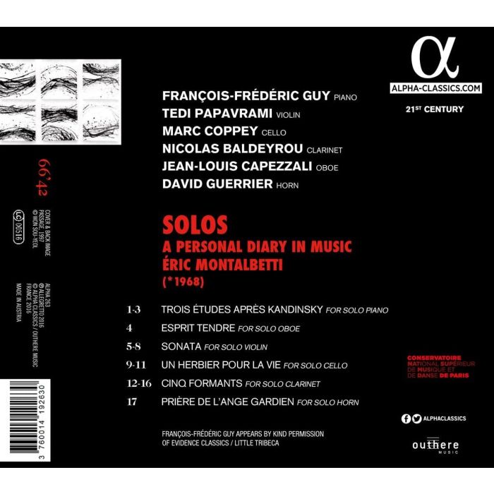 MONTALBETTI: Solos, A personal diary in music - slide-1