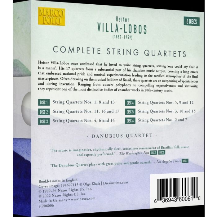 Villa-Lobos: Complete String Quartets - slide-1
