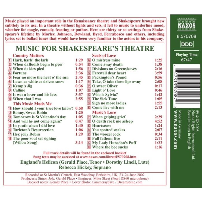 Music for Shakespeare's Theatre - slide-1