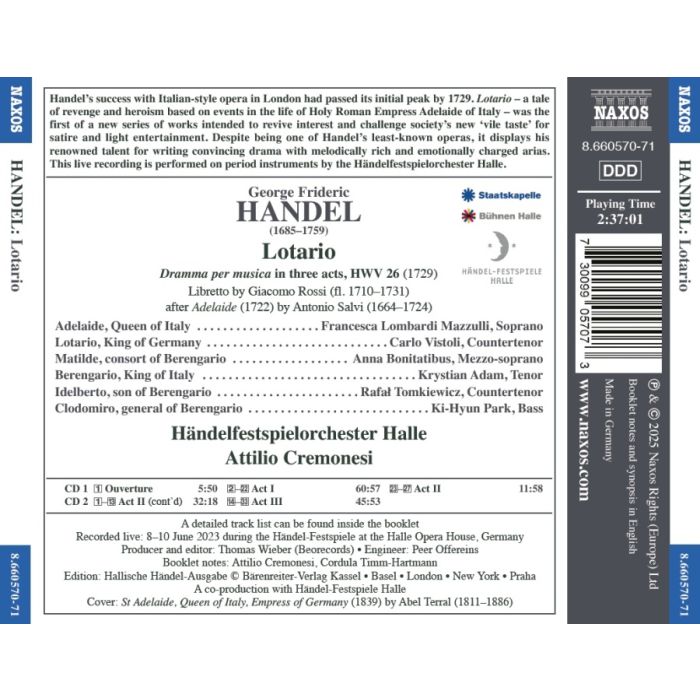 Handel: Lotario - slide-1