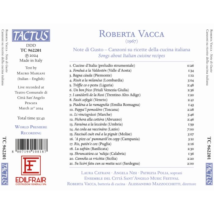 Vacca: Note di Gusto - slide-1