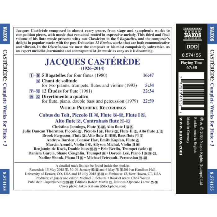 Casterede: Complete Works for Flute Vol. 3 - slide-1