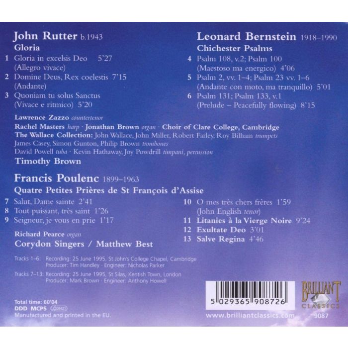 Rutter & Bernstein & Poulenc: Choral Works - slide-1