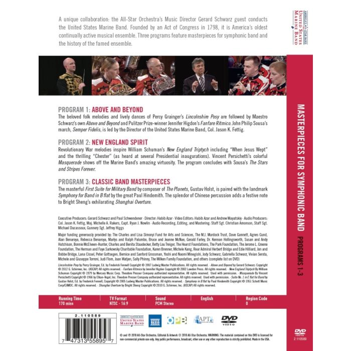 Masterpieces for Symphonic Band, Programs 1 - 3 - slide-1