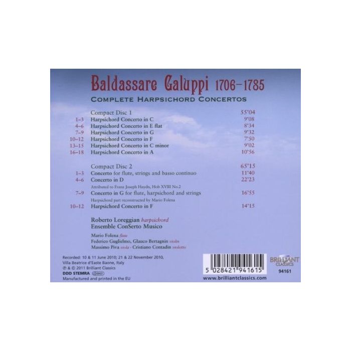 Galuppi: Complete Harpsichord Concertos - slide-1