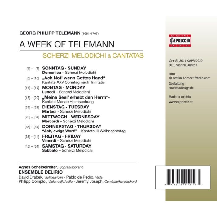 A WEEK OF TELEMANN - Scherzi melodichi & Cantatas - slide-1