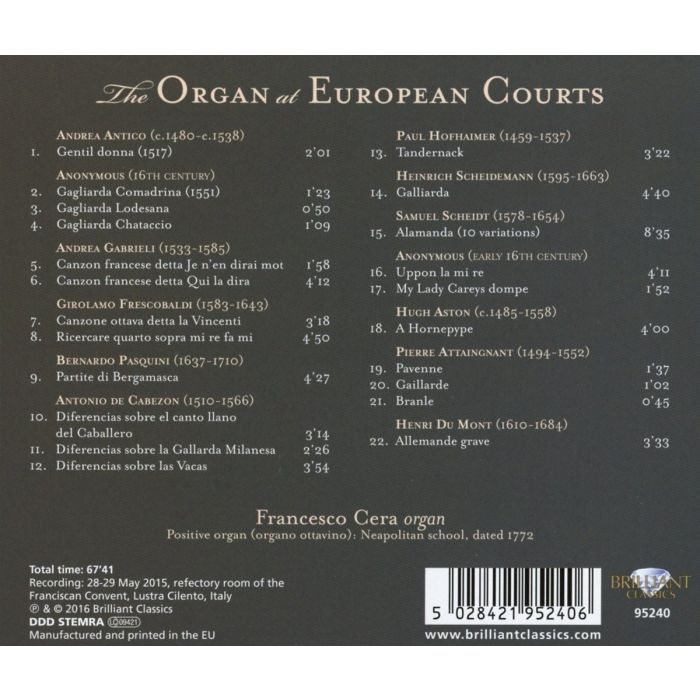 The Organ at European Courts - slide-1