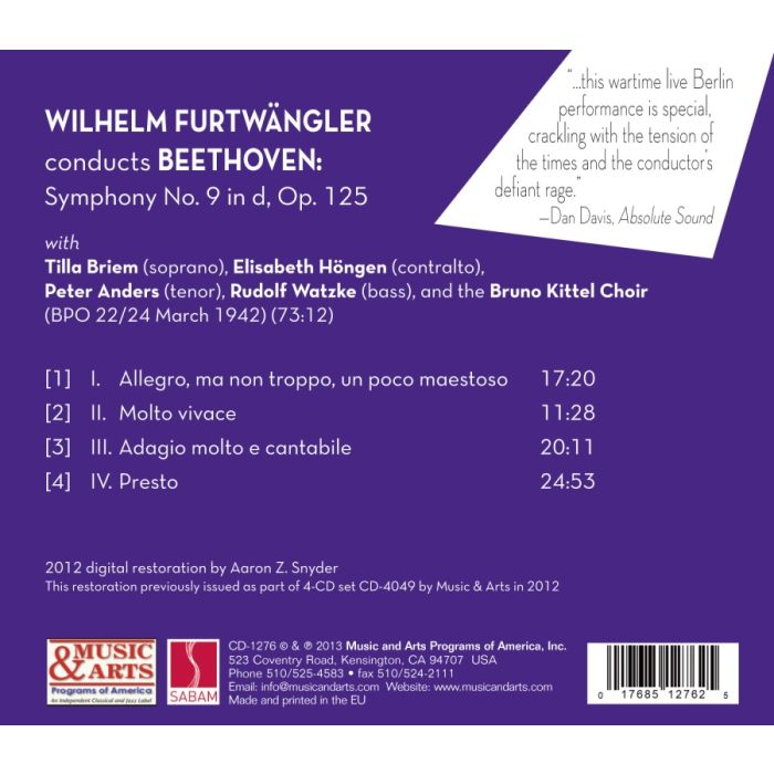 Beethoven: Symphony No. 9 