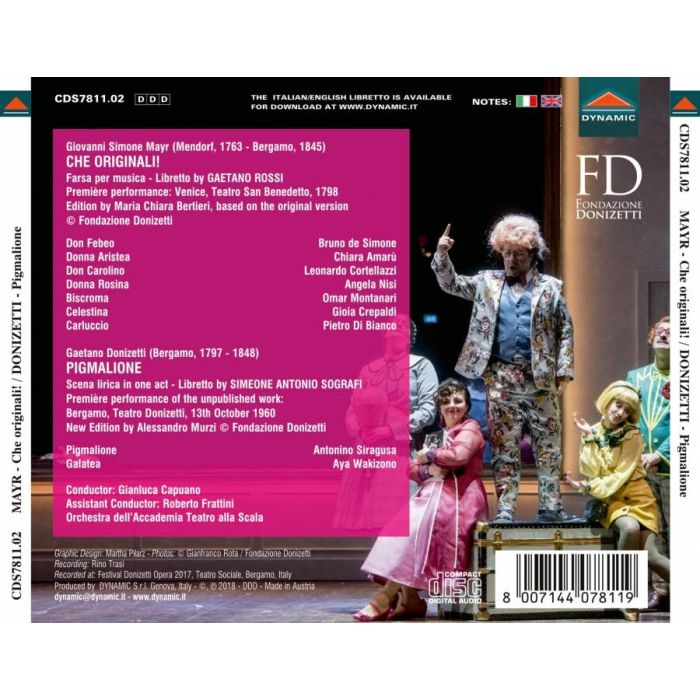 Mayr: Che Originali!; Donizetti: Pigmalione - slide-1
