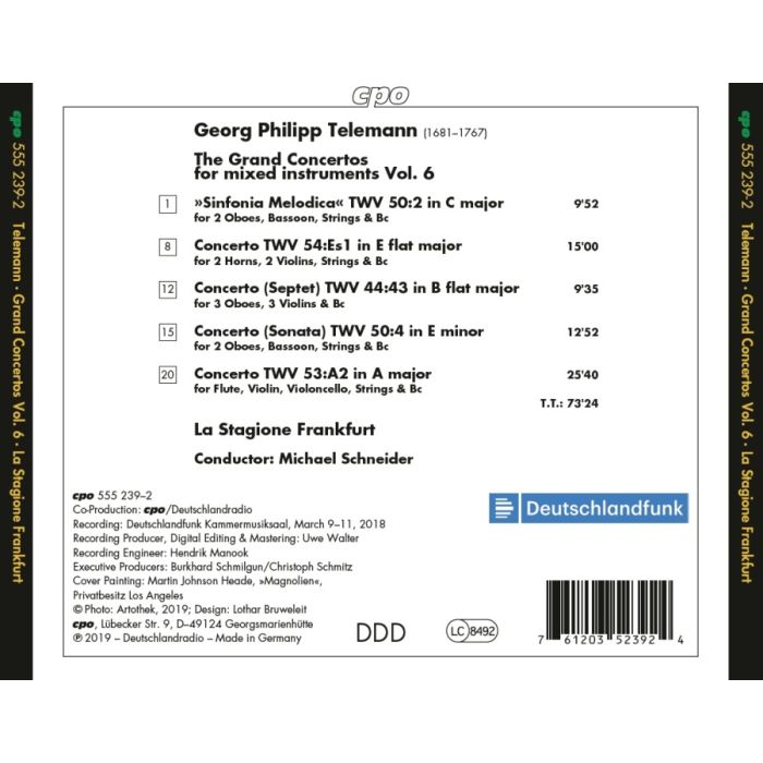 Telemann: The Grand Concertos for Mixed Instruments Vol. 6 - slide-1