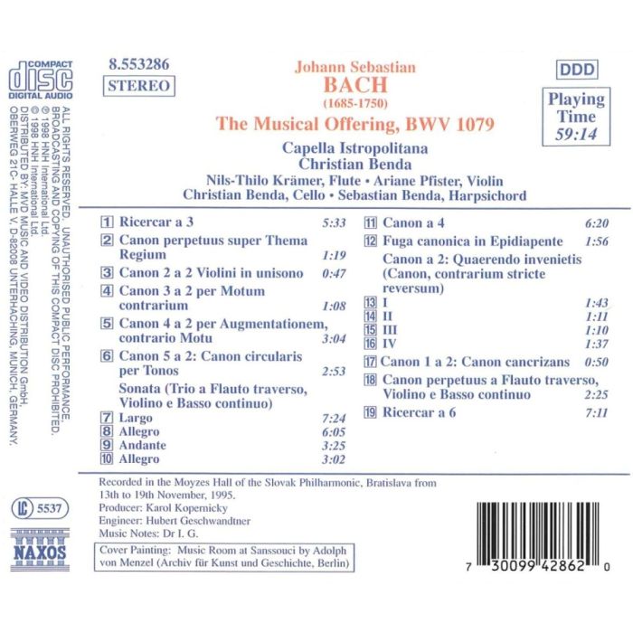 BACH: Musical Offering, BWV 1079 - slide-1