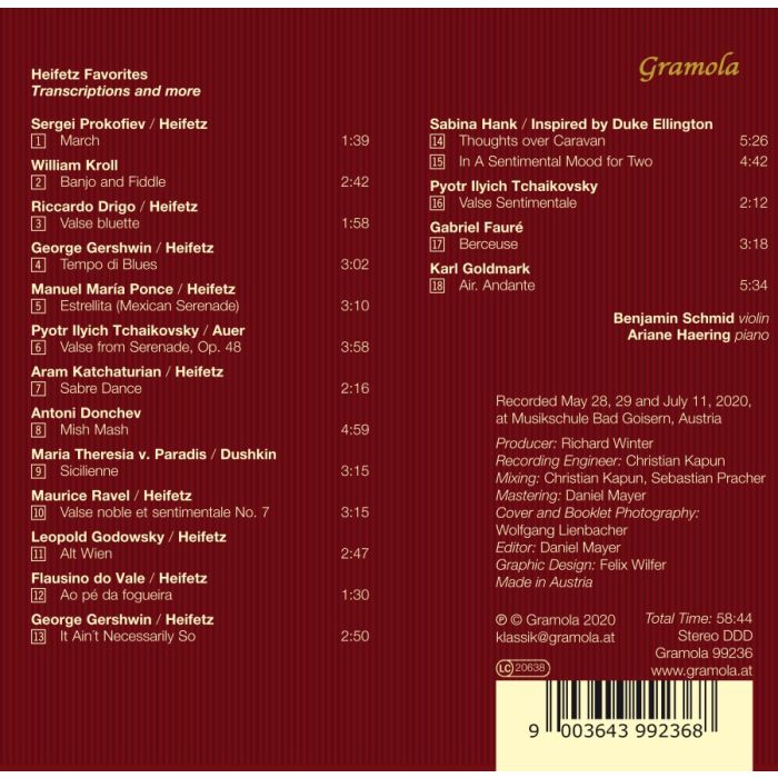 Heifetz Favorites - Transcriptions and more - slide-1