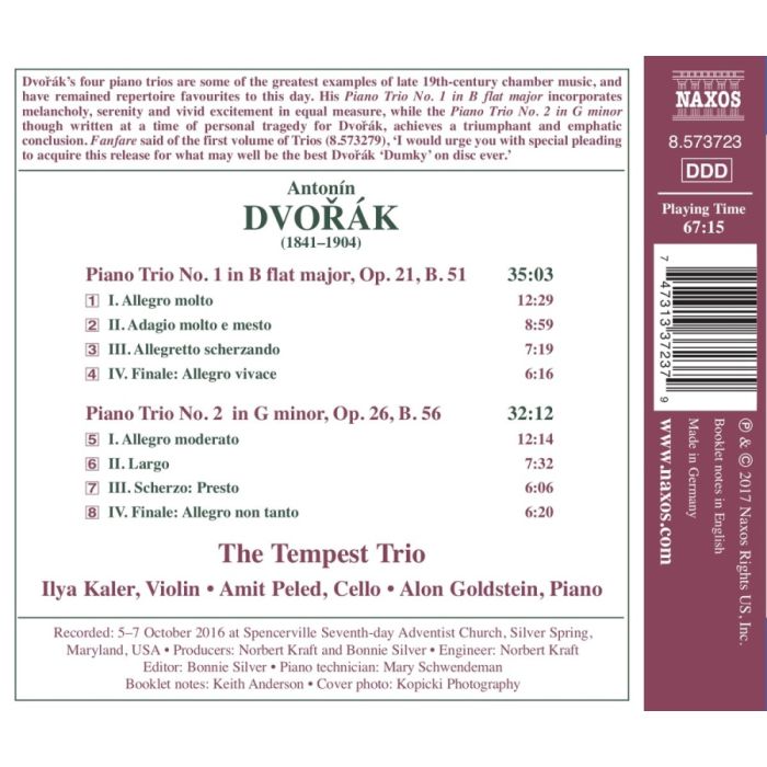Dvorak: Piano Trios Nos. 1 & 2 - slide-1