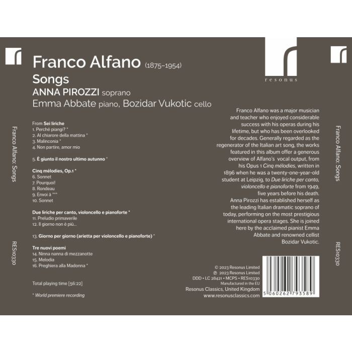 Alfano: Songs - slide-1