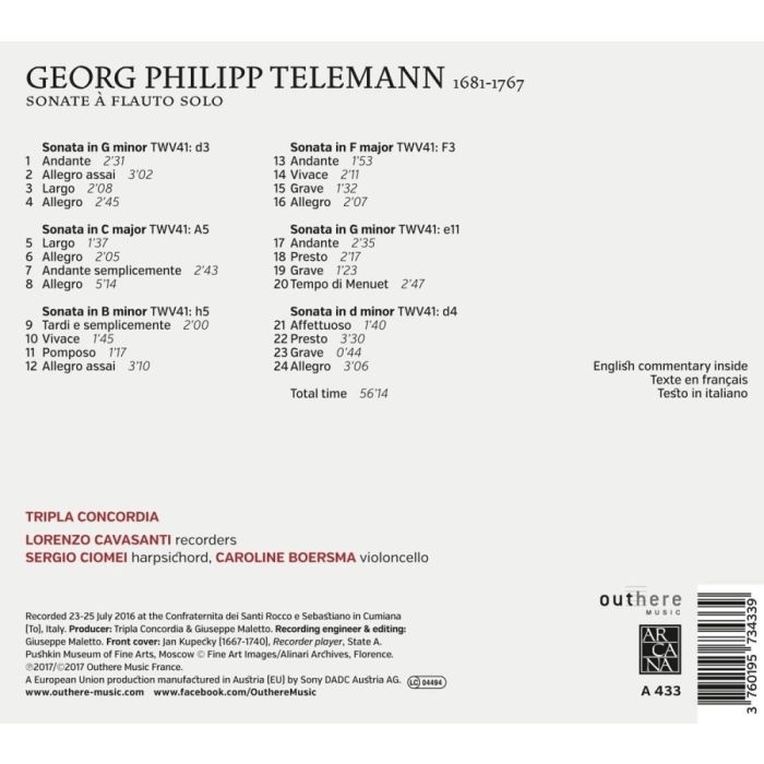 Telemann: Sonate a flauto solo - slide-1