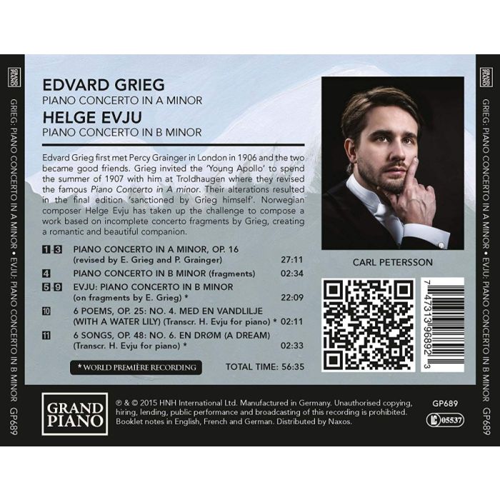 Grieg: Piano Concerto; Evju, Helge: Piano Concerto - slide-1