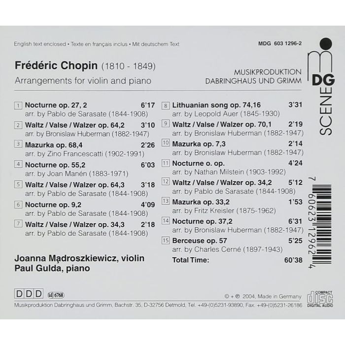 Chopin: Arrangements for Violin & Piano - slide-1