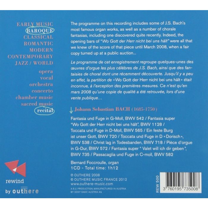 Bach: Toccatas & Fantasias for Organ - slide-1