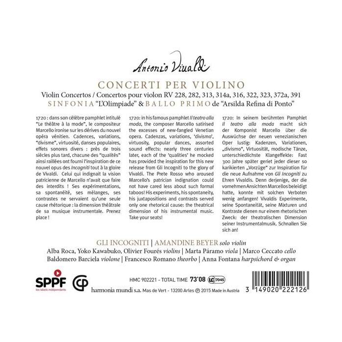Teatro alla moda - Vivaldi: Violin Concertos - slide-1