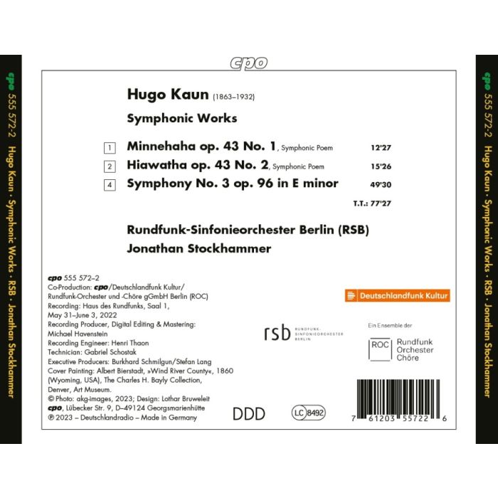 Kaun: Symphony No. 3; Minnehaha; Hiawatha - slide-1