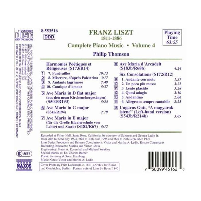 LISZT: Piano Music vol. 4 - slide-1
