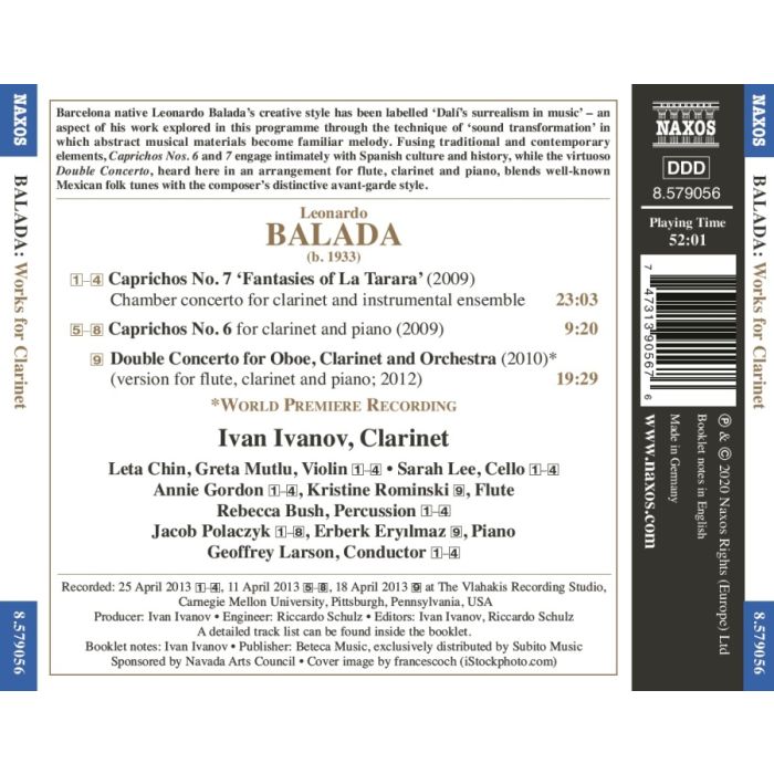 Balada: Works for Clarinet - slide-1