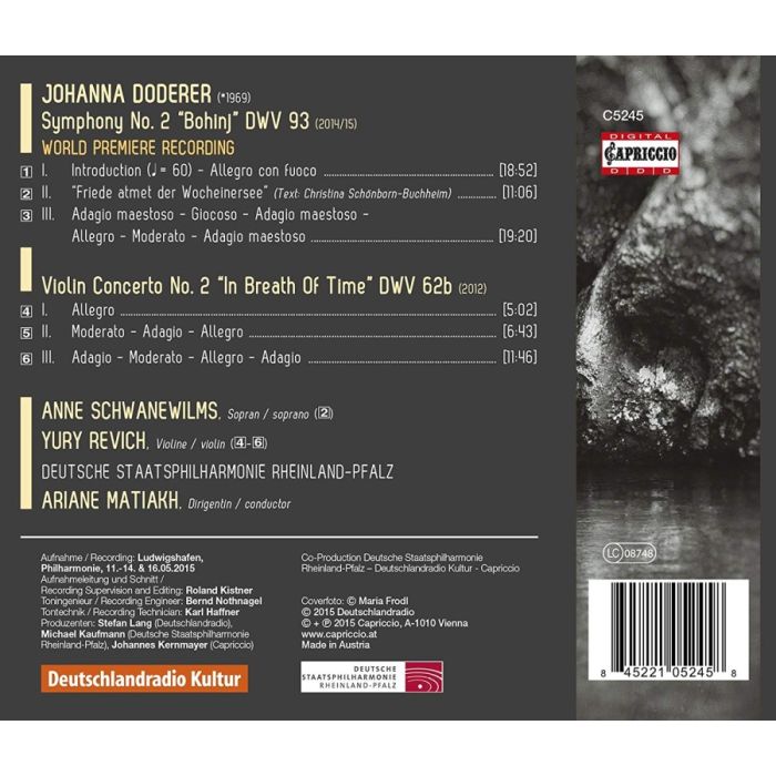 Doderer: Symphony No. 2; Violin Concerto No. 2 - slide-1