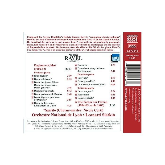 Ravel: Orchestral Works Vol. 4 - Daphnis et Chloé - slide-1