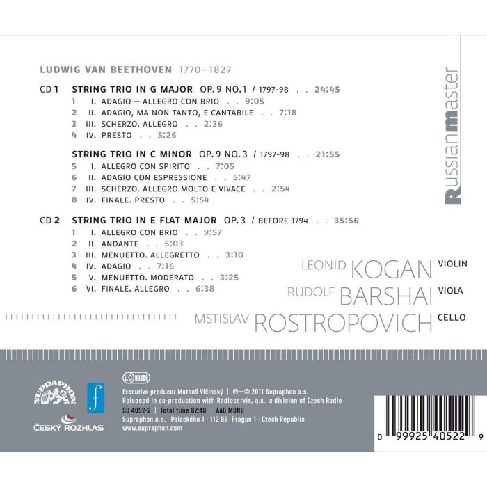 Beethoven: String Trios Op. 3, Op. 9 Nos 1, & 3 - slide-1