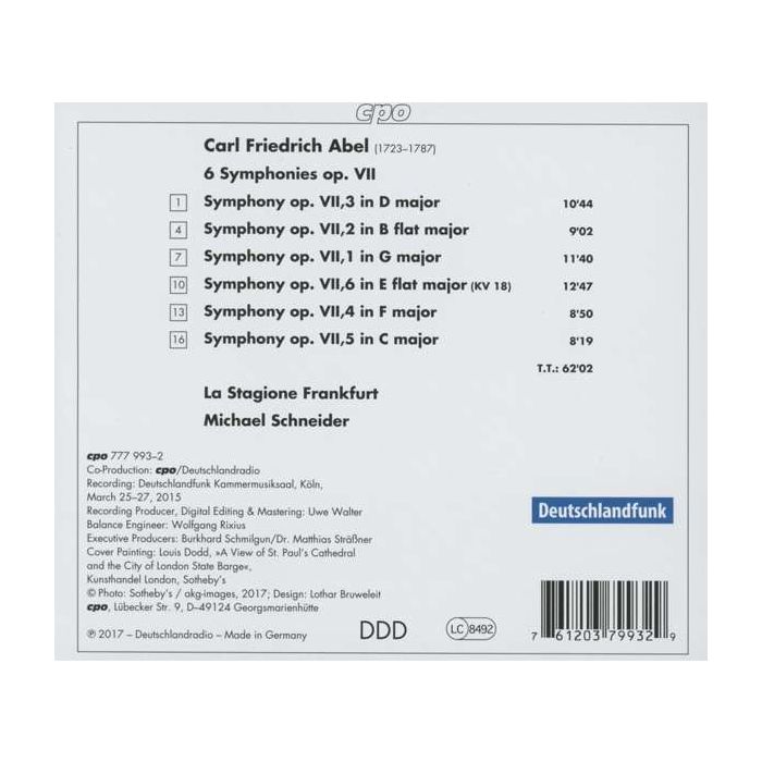 Abel: 6 Symphonies op. VII - slide-1