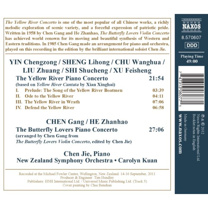 The Butterfly Lovers, The Yellow River - Piano Concertos - slide-1