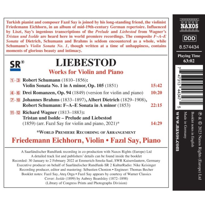 Liebestod - Works for Violin and Piano - slide-1