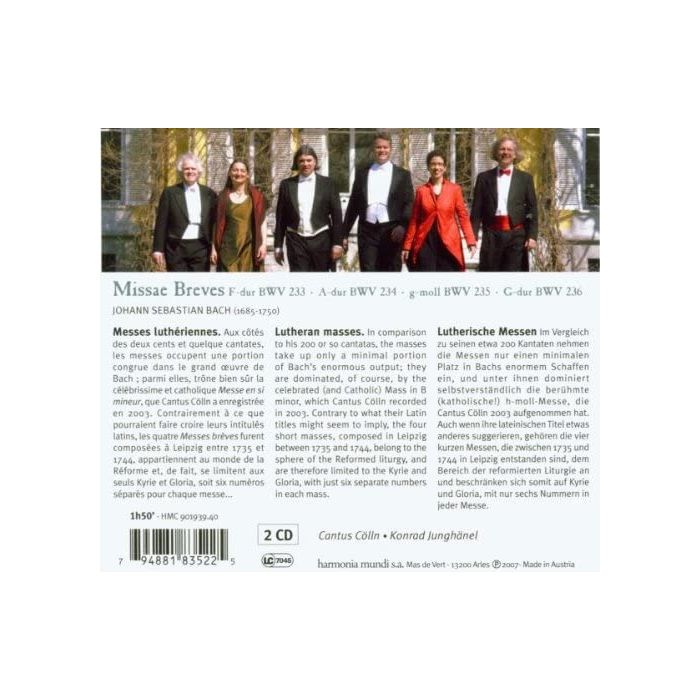 Bach: Missae Breves BWV233-236 - slide-1