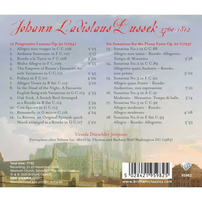 Dussek: Complete Piano Sonatas Vol. 8 - Sonatinas Opp. 20 & 32 - slide-1