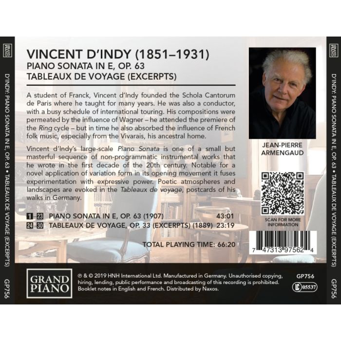 d’Indy: Piano Sonata Op. 63; Tableaux de voyage - slide-1