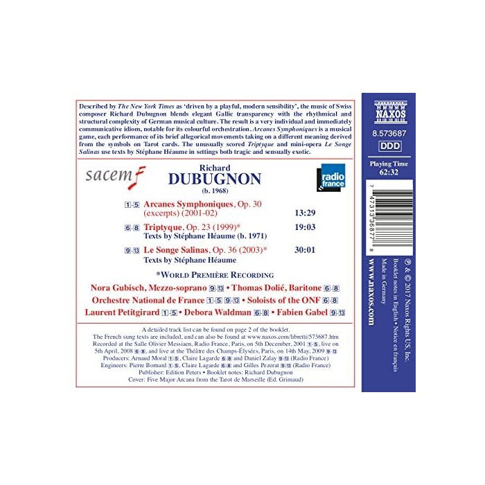Dubugnon, Richard: Arcanes Symphoniques; Triptyque - slide-1