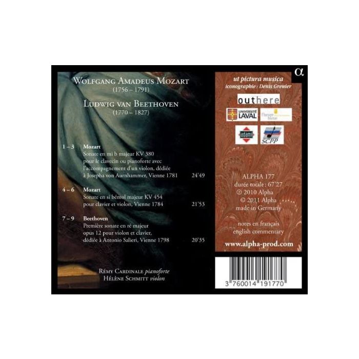 MOZART & BEETHOVEN: Sonates for pianoforte & violon - slide-1