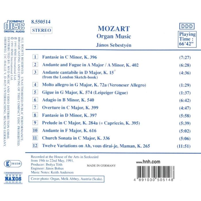 Mozart: Organ Music - slide-1