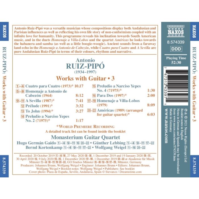 Ruiz-Pipó: Works with Guitar Vol. 3 - slide-1