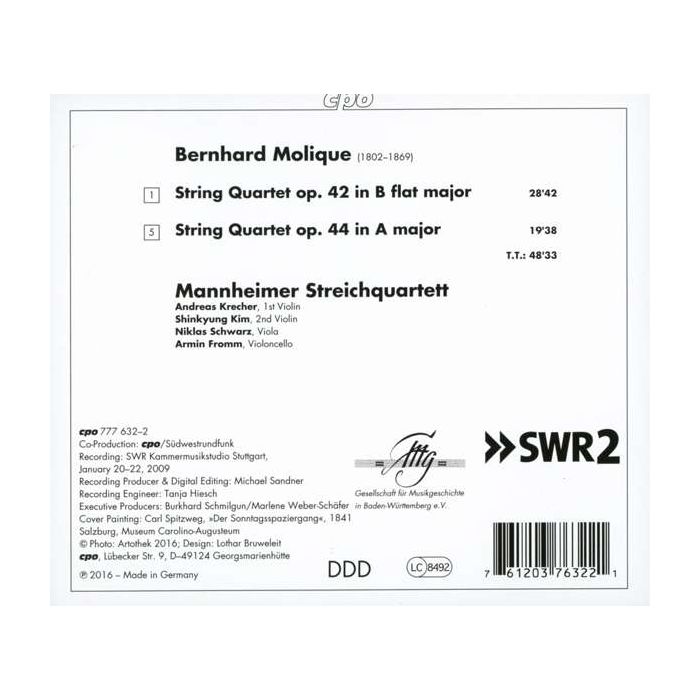 Molique: String Quartets op. 42 & op. 44 - slide-1