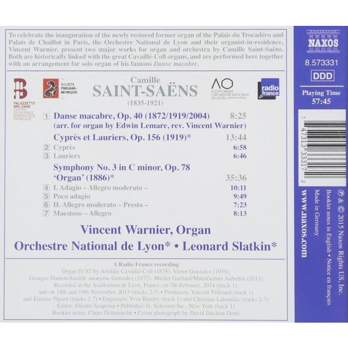 Saint-Saëns: Symphony No. 3 