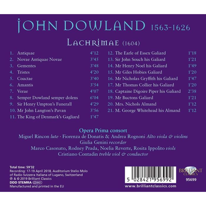 Dowland: Lachrimae - slide-1