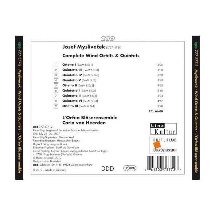 Myslivecek: Complete Wind Octets & Quintets - slide-1