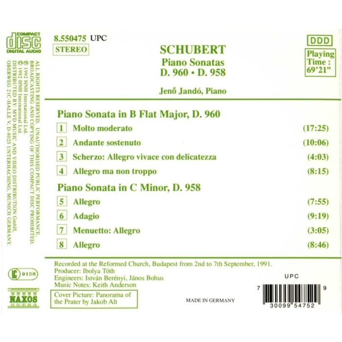 Schubert: Piano Sonatas Nos. 21, D. 960 and 19, D. 958 - slide-1