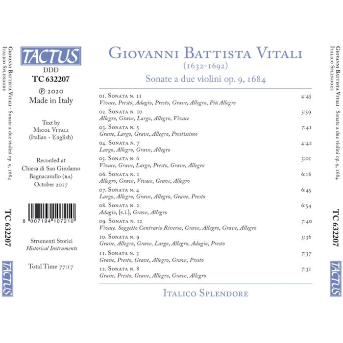 Vitali: Sonate a due violini op. 9, 1684 - slide-1