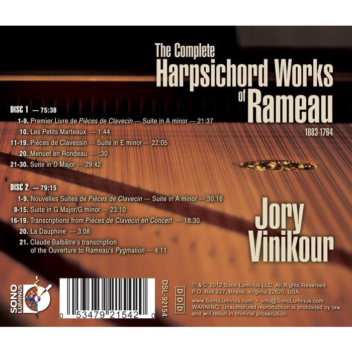 Rameau: Complete Harpsichord Works - slide-1
