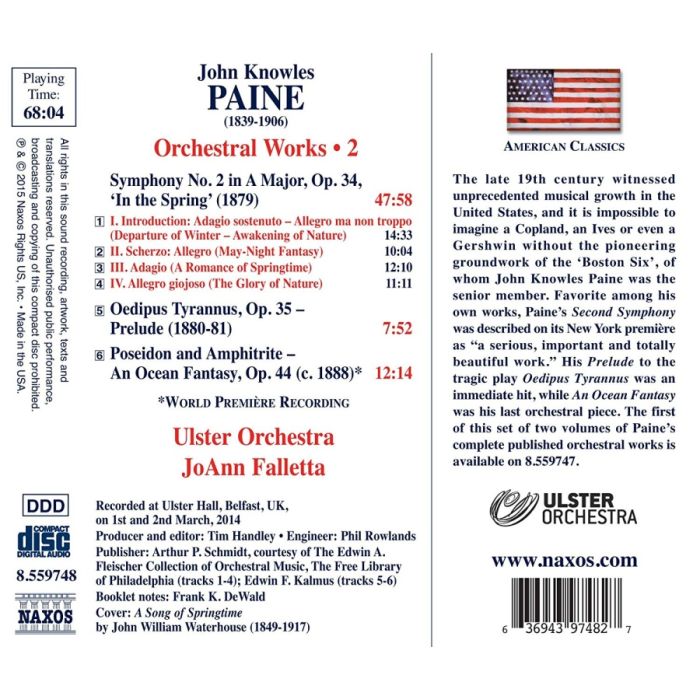 Paine: Orchestral Works Vol. 2 - Symphony No. 2 ‘In the Spring’ - slide-1